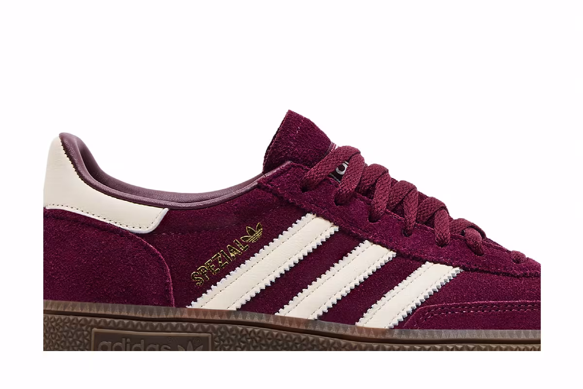adidas Women's Handball Spezial Maroon Gum, view 3