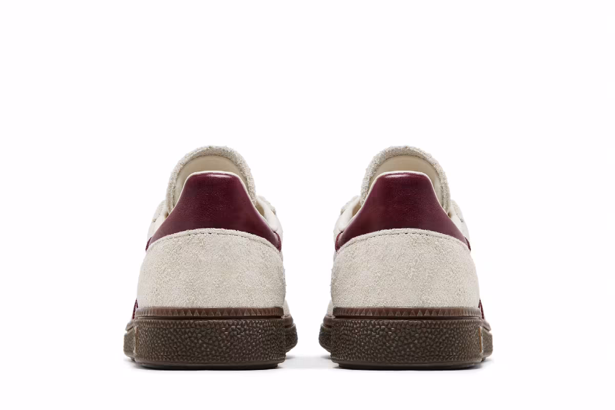 adidas Women's Handball Spezial Off White Collegiate Burgundy, view 7