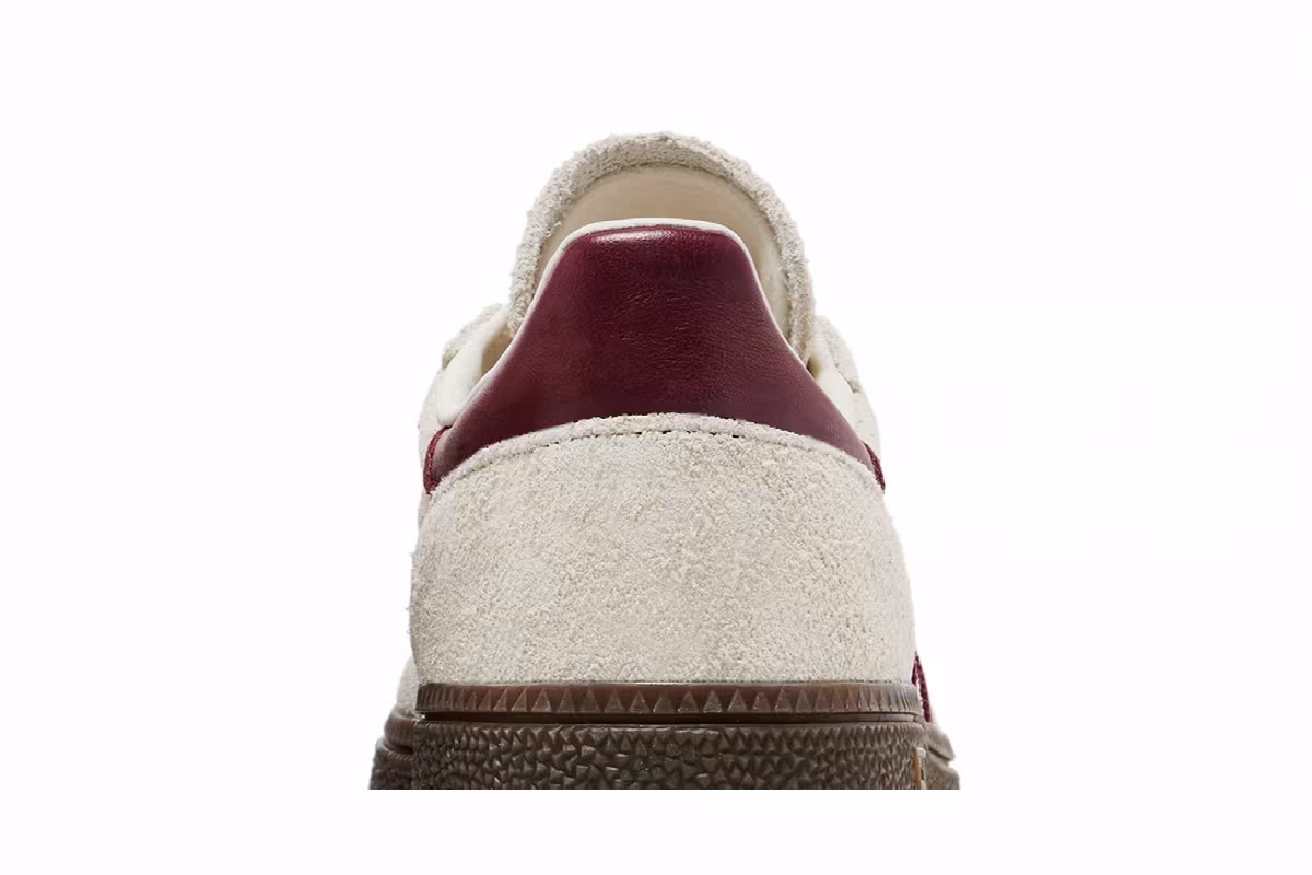 adidas Women's Handball Spezial Off White Collegiate Burgundy, view 8