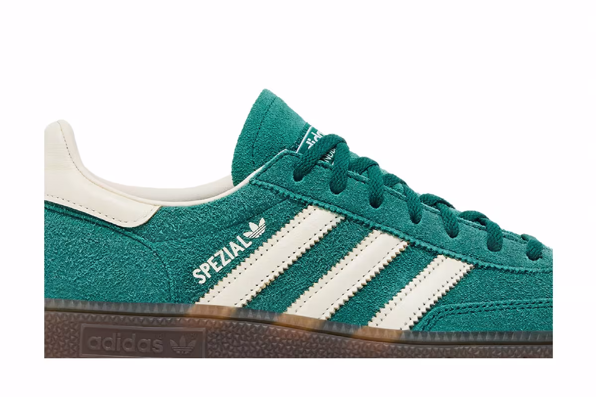 adidas Women's Handball Spezial Collegiate Green Cream White Gum, view 3