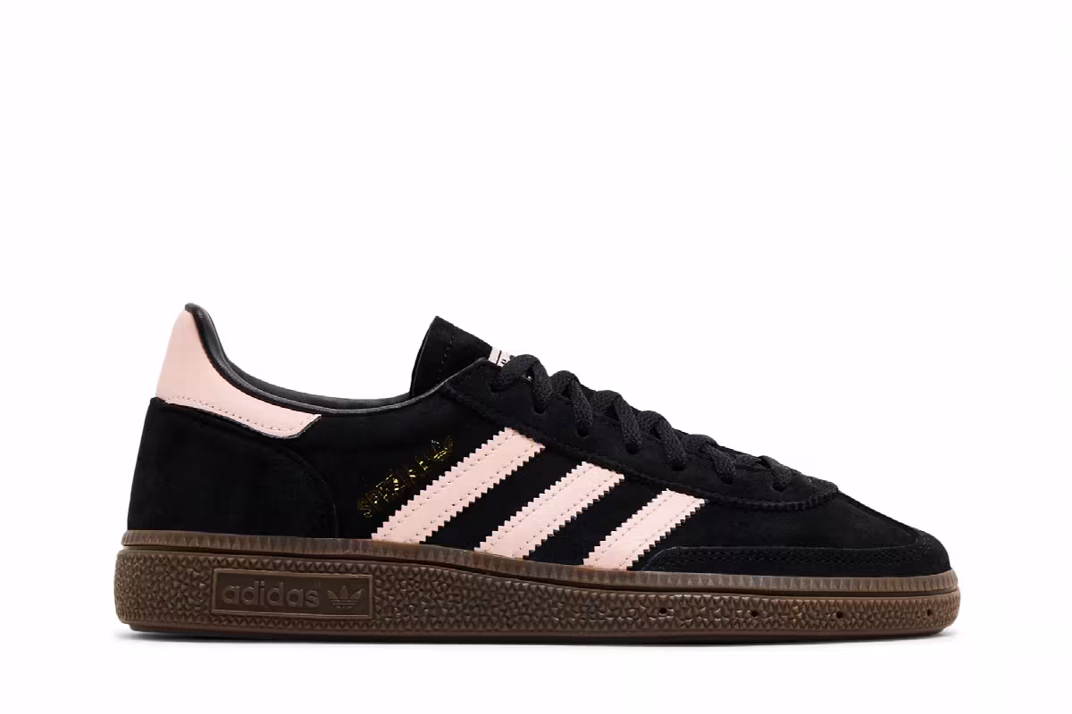 adidas Women's Handball Spezial Black Icy Pink, view 2