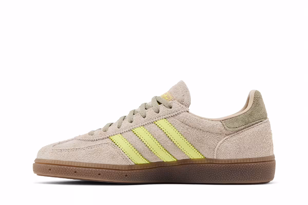 adidas Women's Handball Spezial Trace Khaki Semi Frozen Yellow Clay, view 4