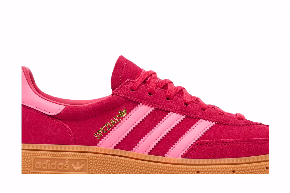 adidas Handball Spezial J Ruby Red Lucid Pink, view 3