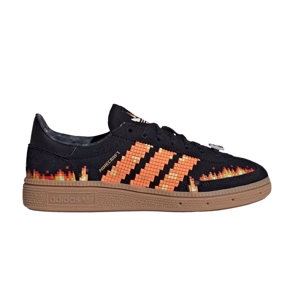 Minecraft x adidas Handball Spezial J Core Black Pure Orange