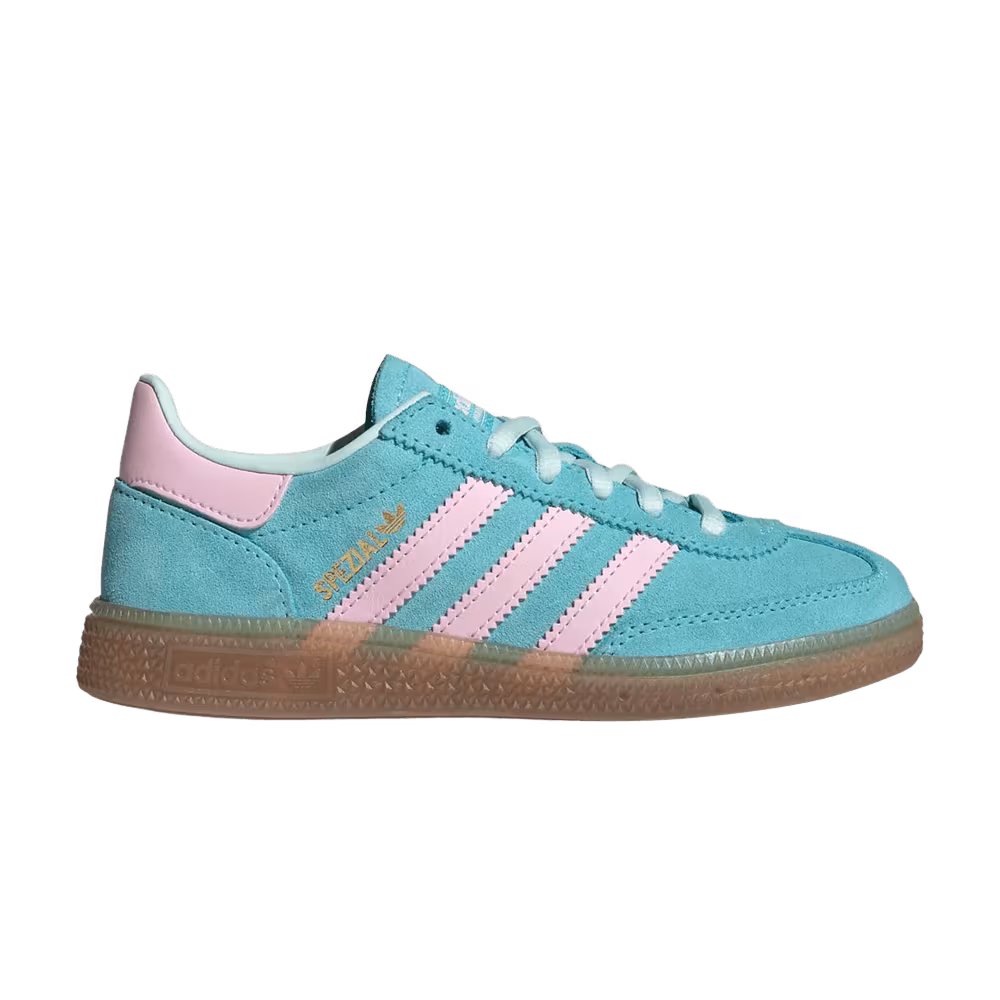 adidas Originals Handball Spezial Little Kid Pulse Aqua Clear Pink Gum