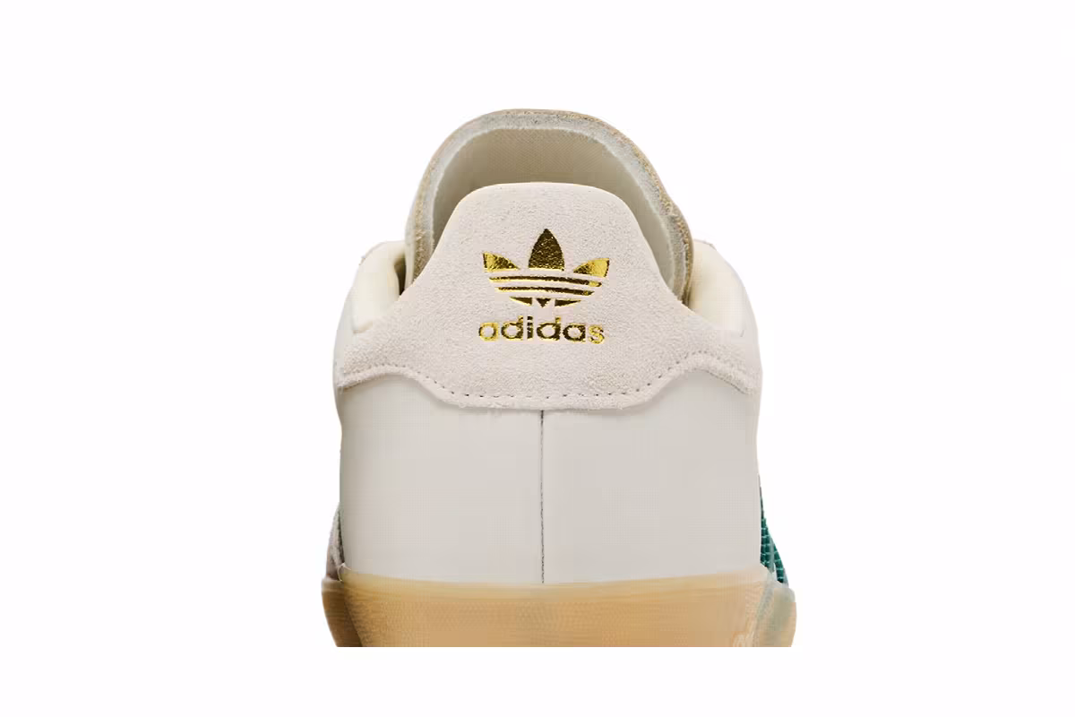 adidas Gazelle Indoor Cream White Collegiate Green Gum, view 8