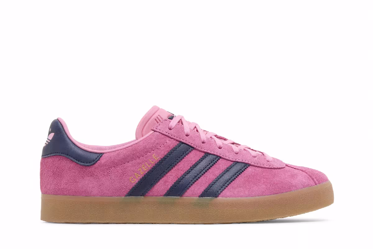 adidas Men's Gazelle 85 Bliss Pink Dark Blue, view 2