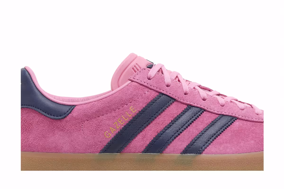 adidas Men's Gazelle 85 Bliss Pink Dark Blue, view 3