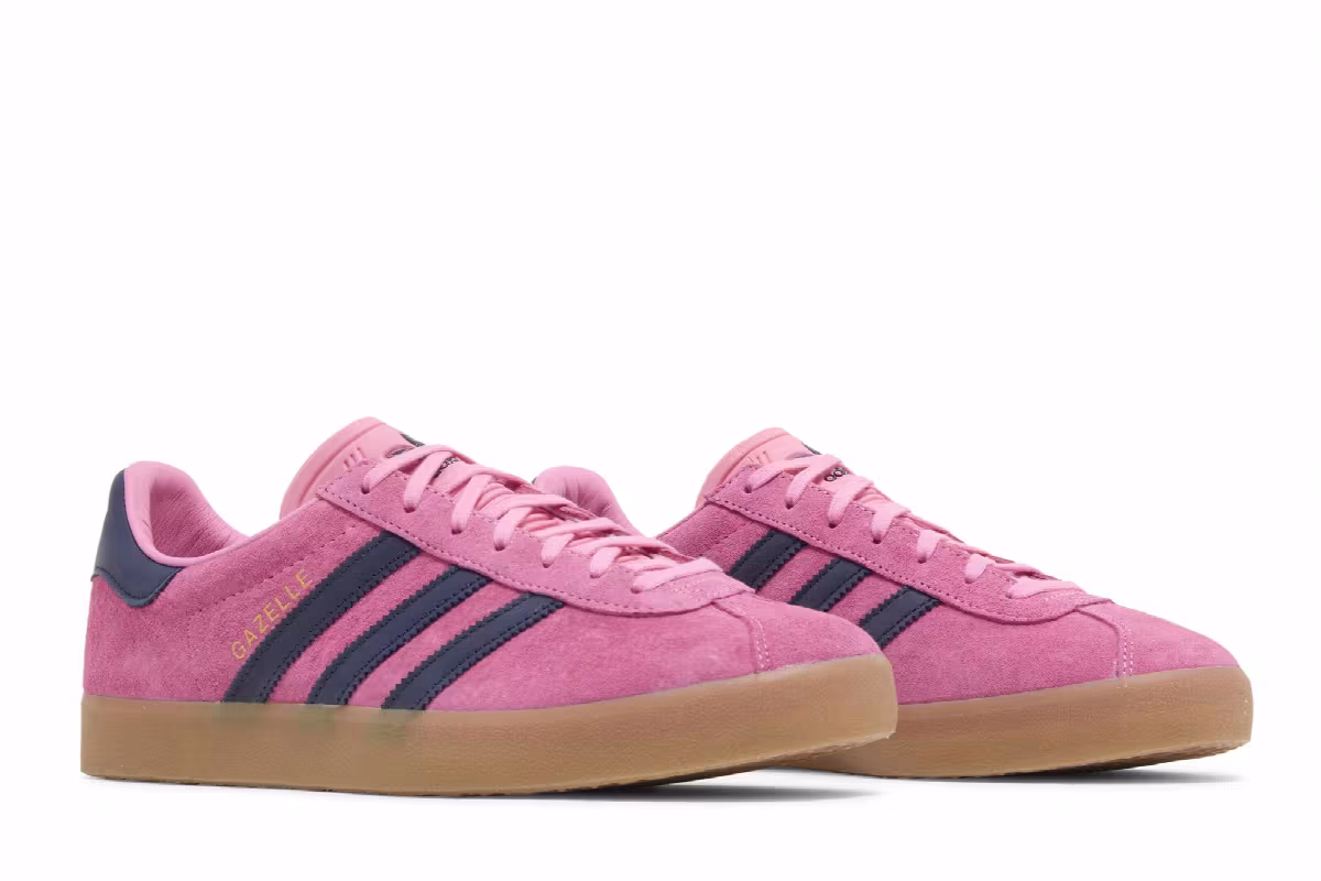adidas Men's Gazelle 85 Bliss Pink Dark Blue, view 9