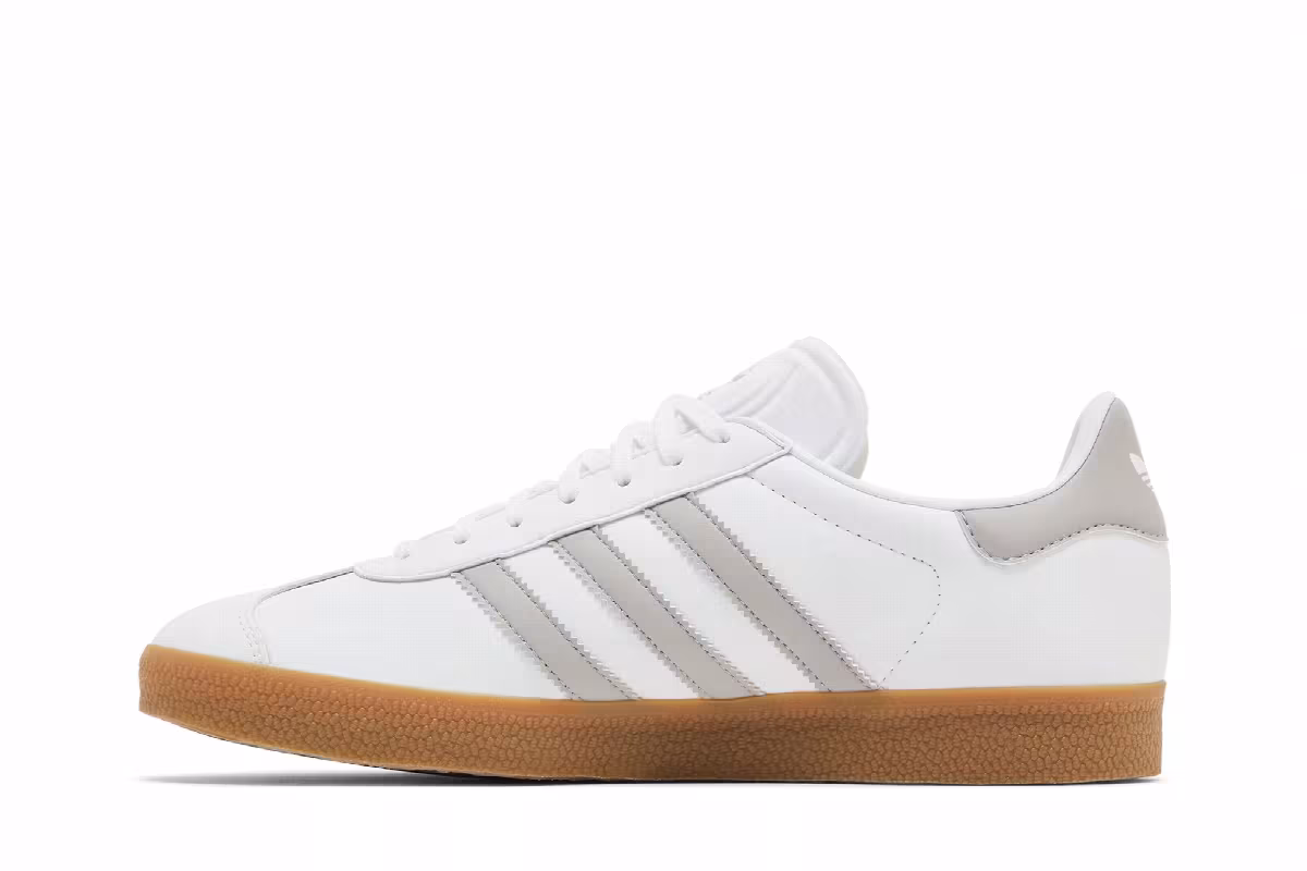 adidas Gazelle White Grey Gum, view 4