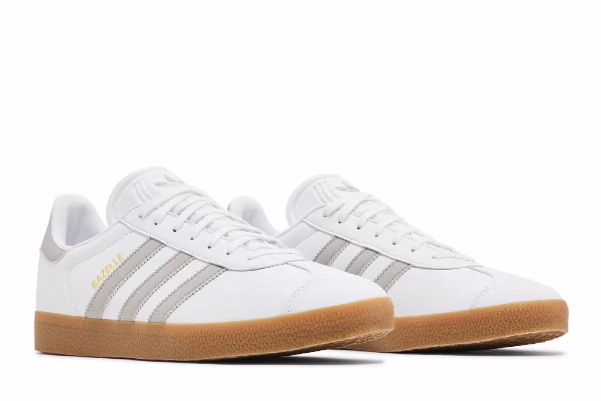 adidas Gazelle White Grey Gum, view 9