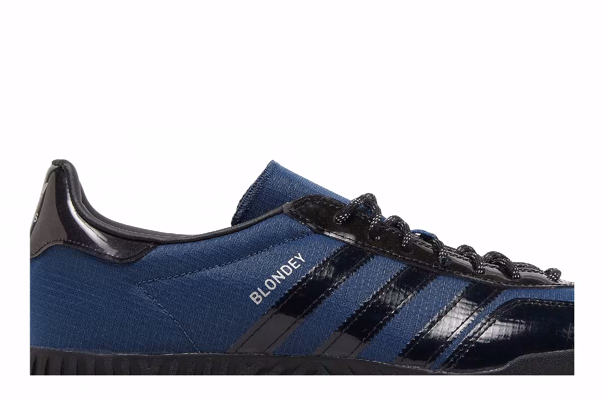 Blondey McCoy x adidas Gazelle Indoor Mineral Blue Black, view 3