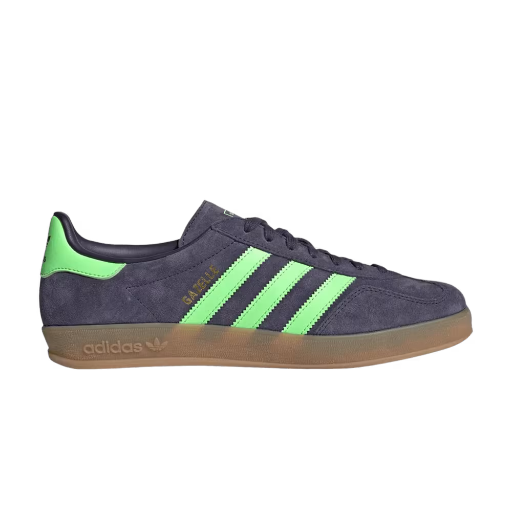 adidas Gazelle Indoor Shadow Navy Lime Burst Cloud White