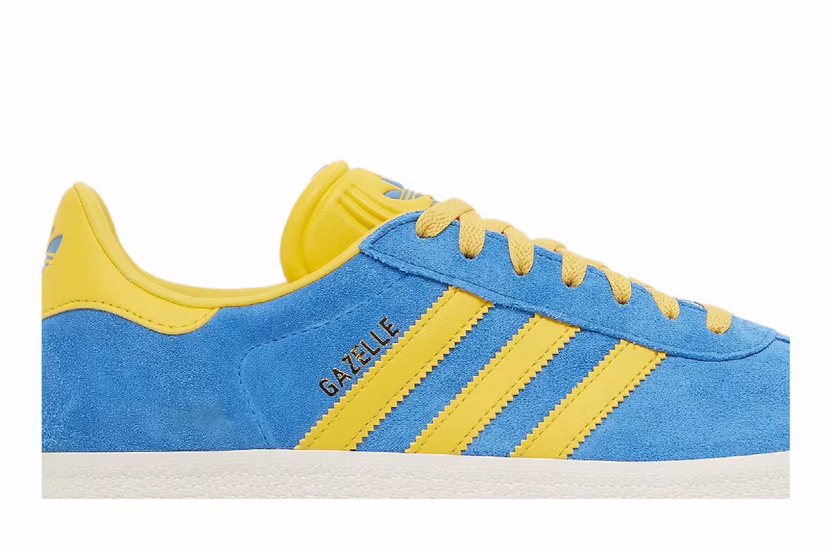 Adidas Gazelle Blue Bold Gold, view 3