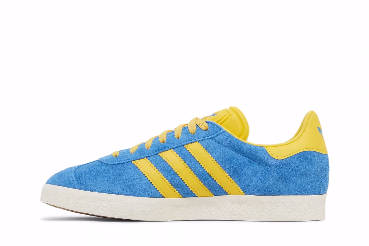 Adidas Gazelle Blue Bold Gold, view 4