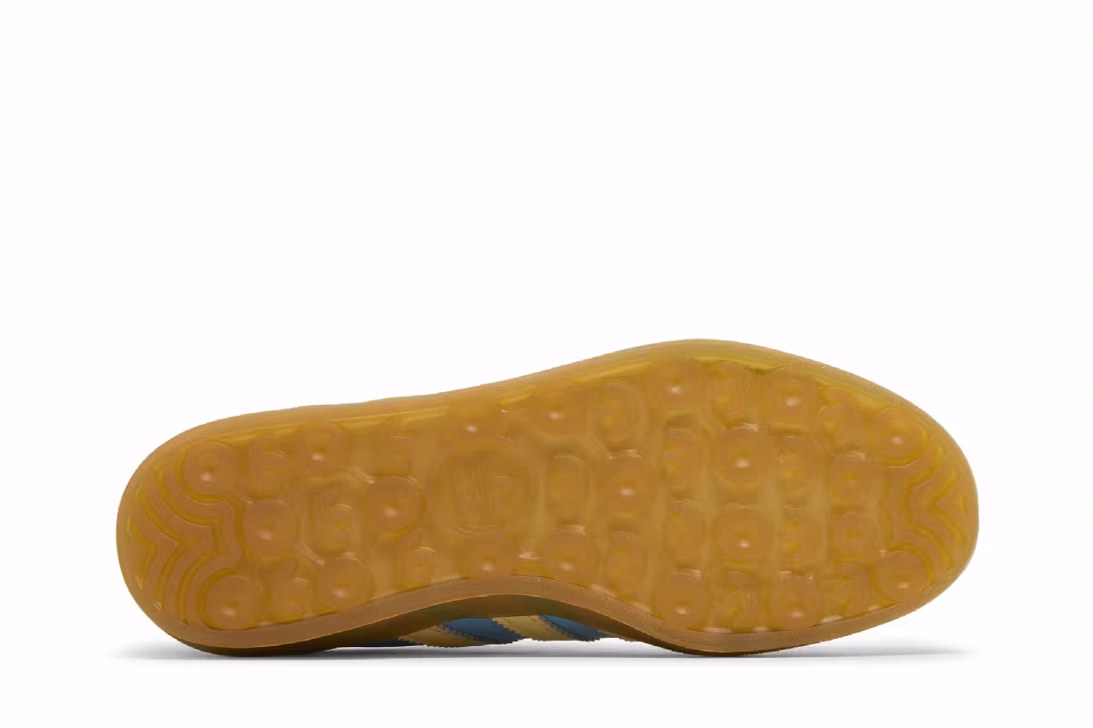 adidas Women's Gazelle Indoor Blue Burst Yellow, view 5