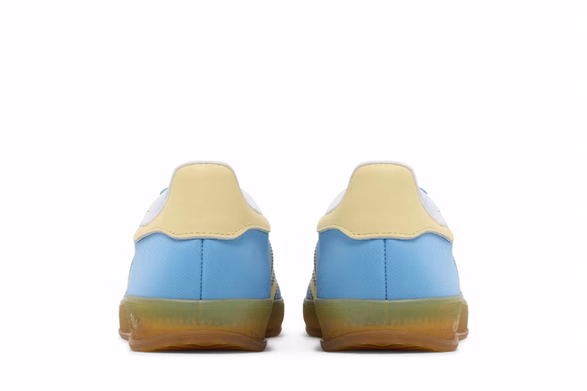 adidas Women's Gazelle Indoor Blue Burst Yellow, view 7