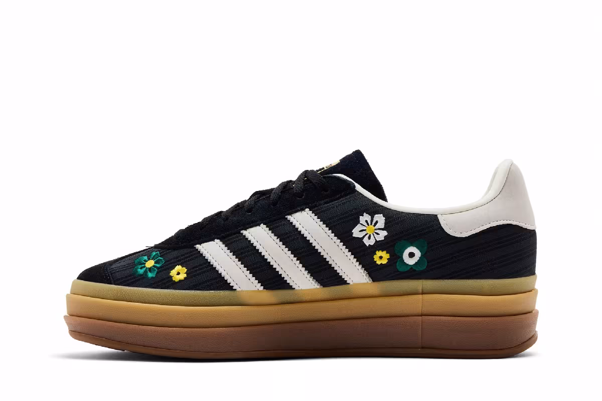 Liberty London x adidas Women's Gazelle Bold Black Floral, view 4