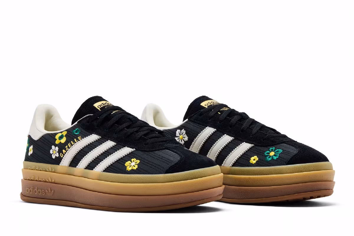 Liberty London x adidas Women's Gazelle Bold Black Floral, view 9