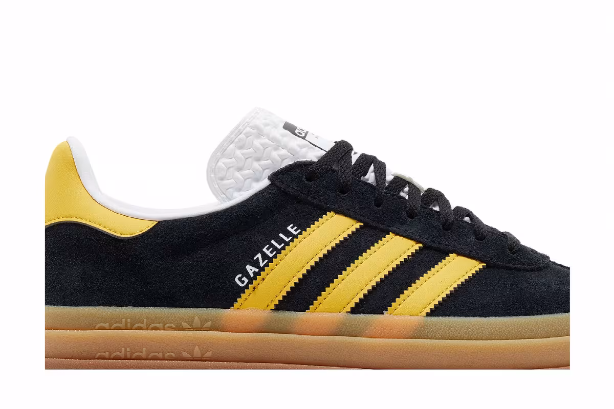 adidas Women's Gazelle Bold Black Bold Gold, view 3