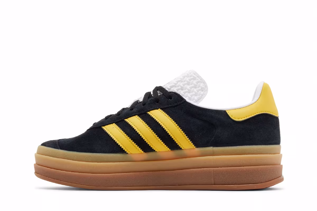adidas Women's Gazelle Bold Black Bold Gold, view 4