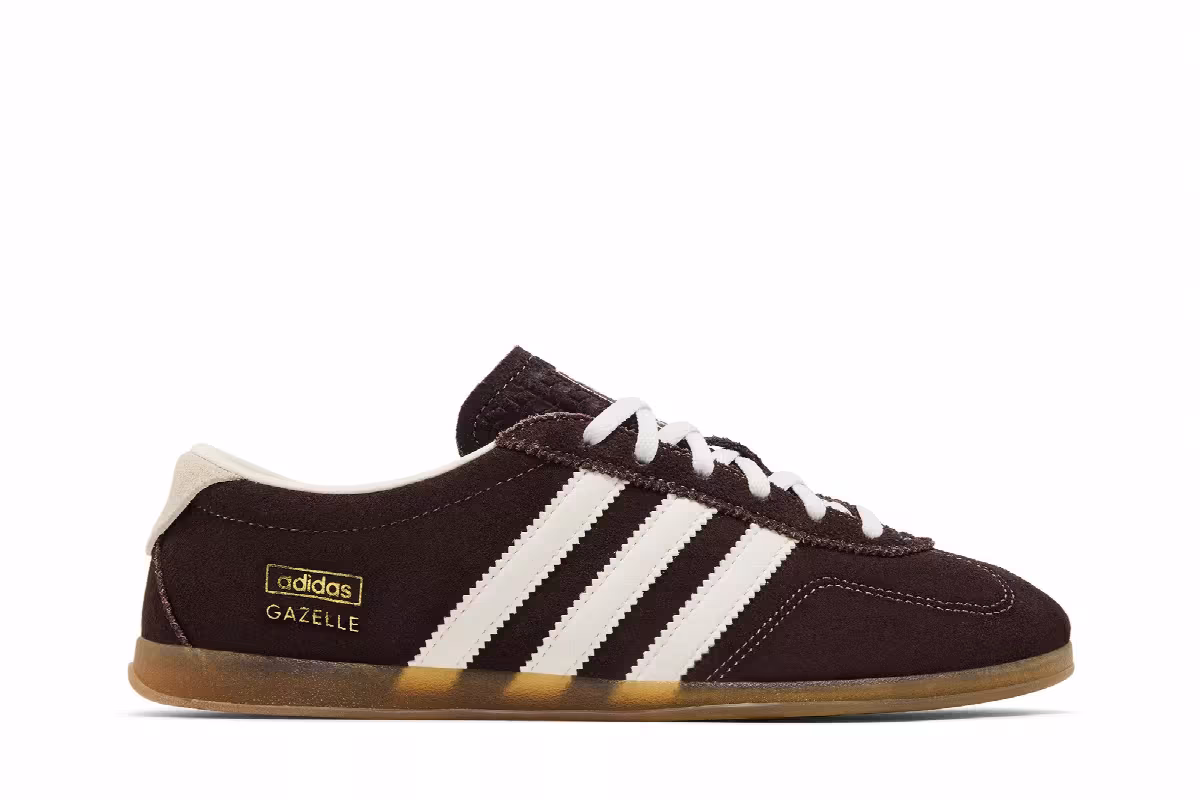 adidas Women's Gazelle Lo Pro Aurora Coffee Off White Gum, view 2