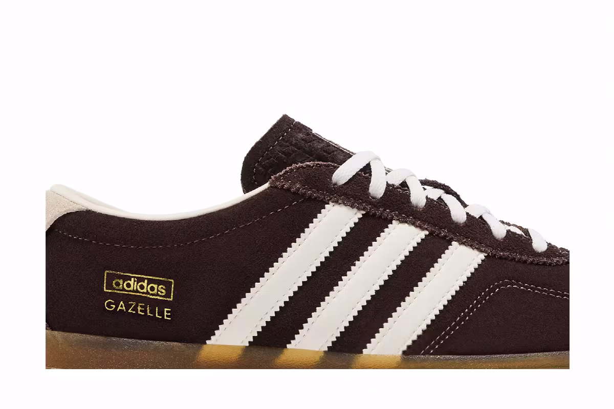 adidas Women's Gazelle Lo Pro Aurora Coffee Off White Gum, view 3