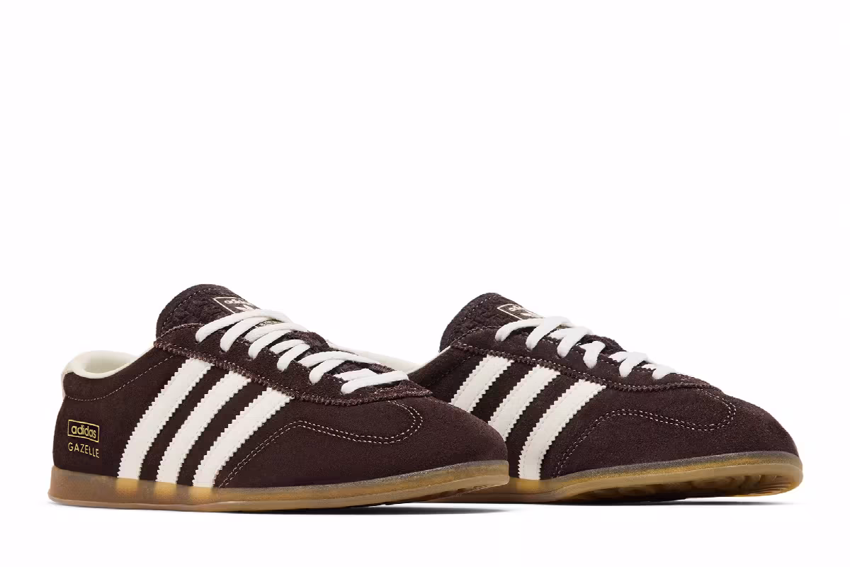 adidas Women's Gazelle Lo Pro Aurora Coffee Off White Gum, view 9