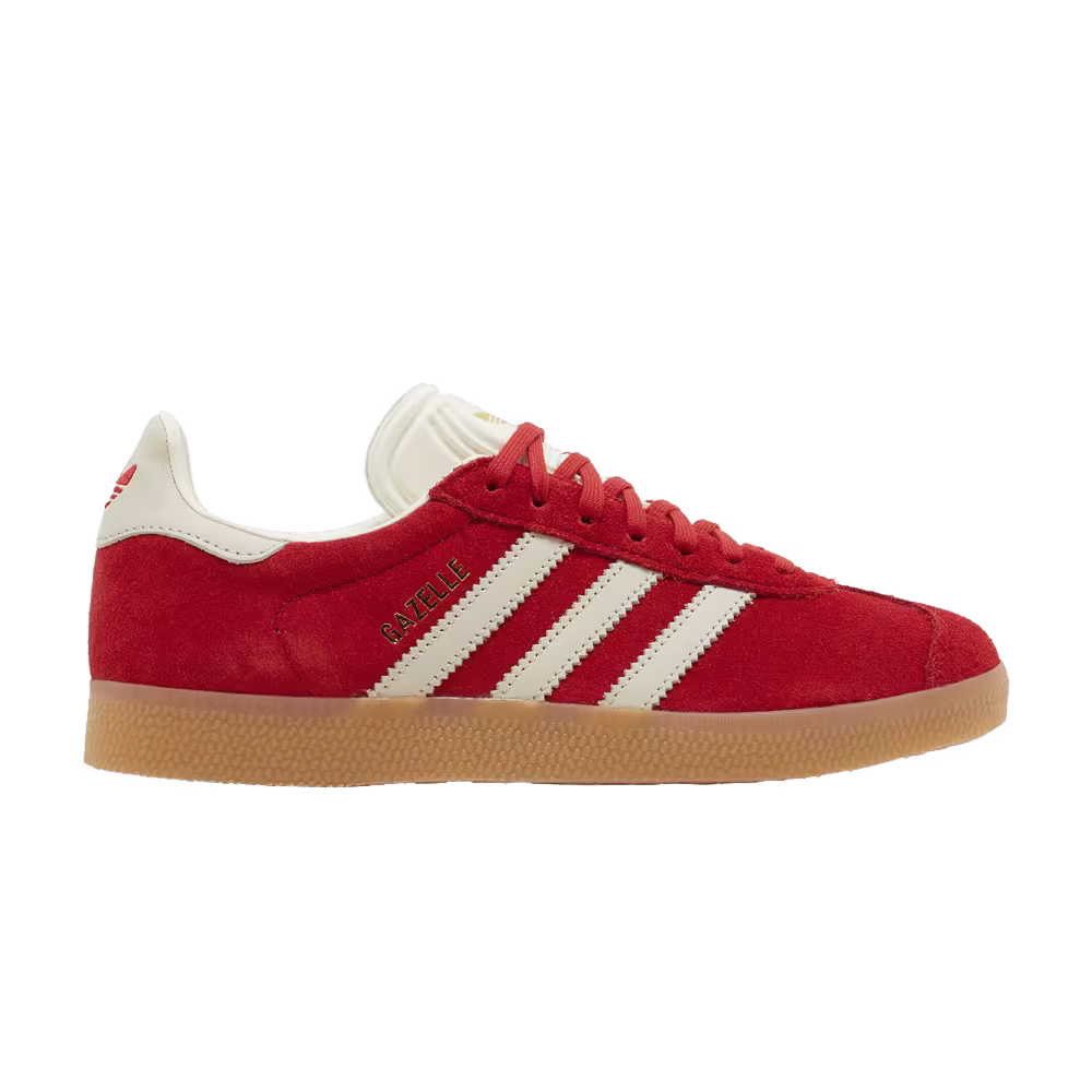 adidas Women's Gazelle Scarlet Aluminum