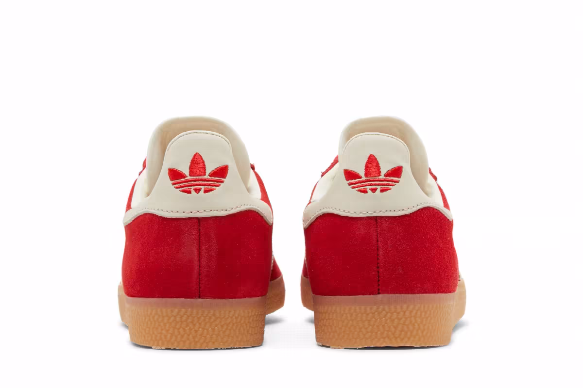 adidas Women's Gazelle Scarlet Aluminum, view 7