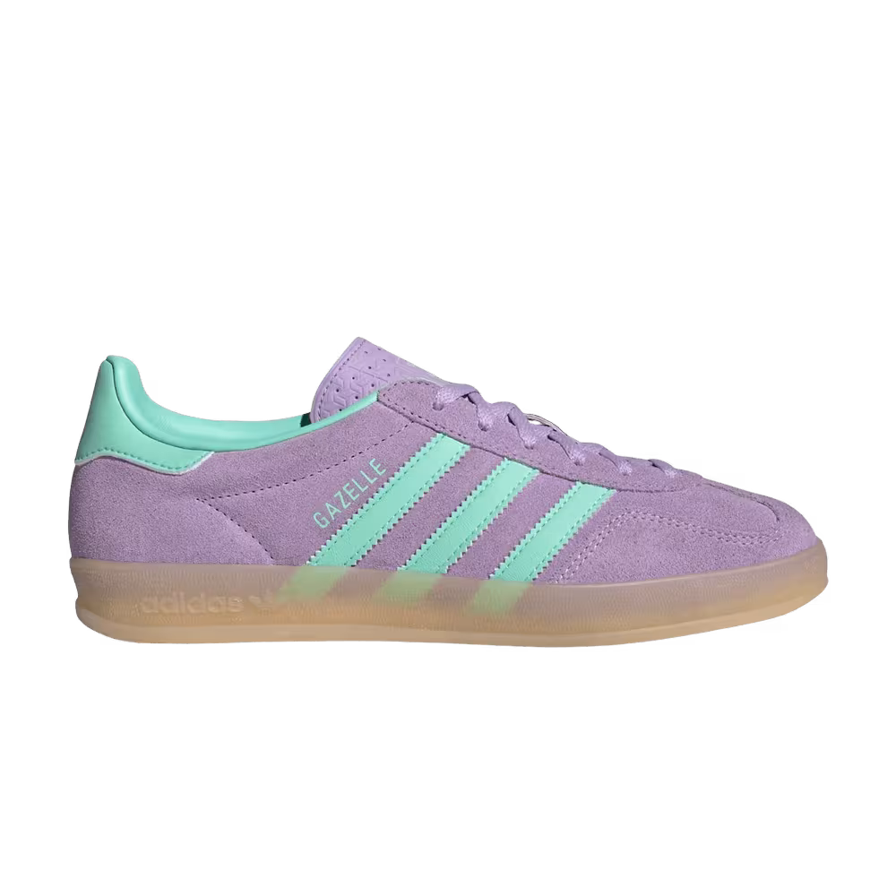 adidas Women's Gazelle Indoor Powder Plum Easy Green