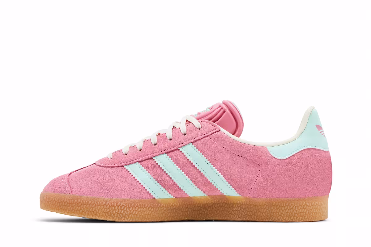 adidas Women's Gazelle Bliss Pink Clear Mint, view 4