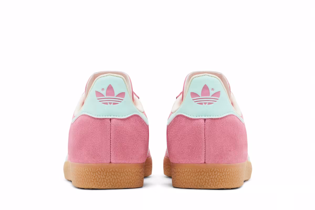 adidas Women's Gazelle Bliss Pink Clear Mint, view 7