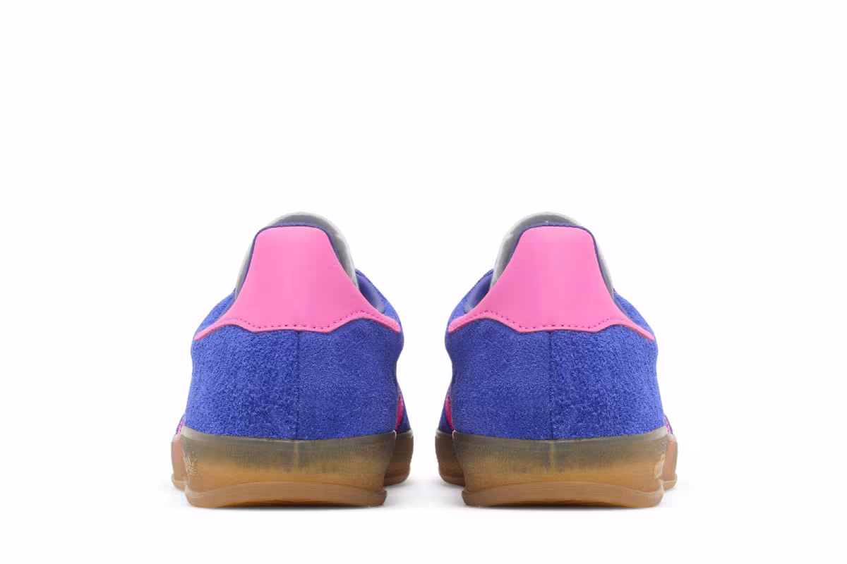 adidas Women's Gazelle Indoor Blue Lucid Pink, view 7