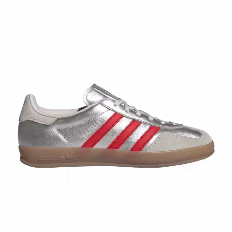 adidas Wmns Gazelle Indoor 'Silver Metallic Better Scarlet Grey'