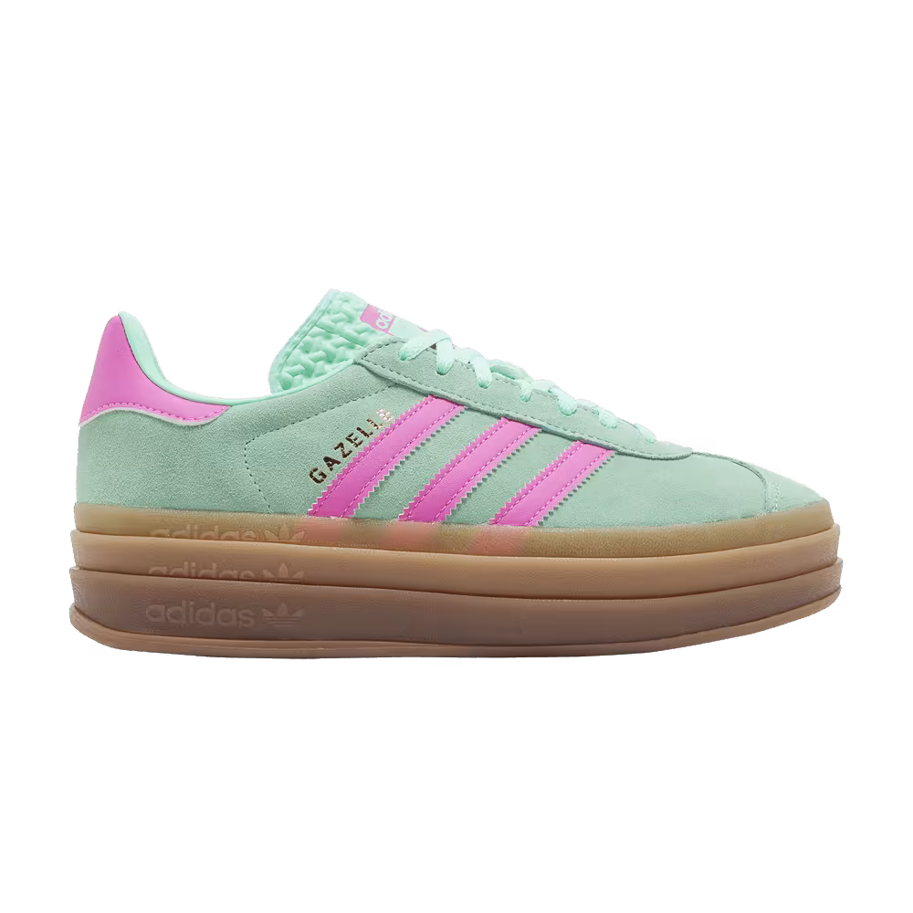 adidas Women's Gazelle Bold Pulse Mint Screaming Pink