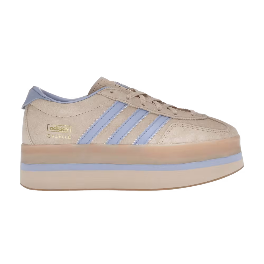 adidas Women's Gazelle Stack Halo Blue Blue Spark Gum Light Brown