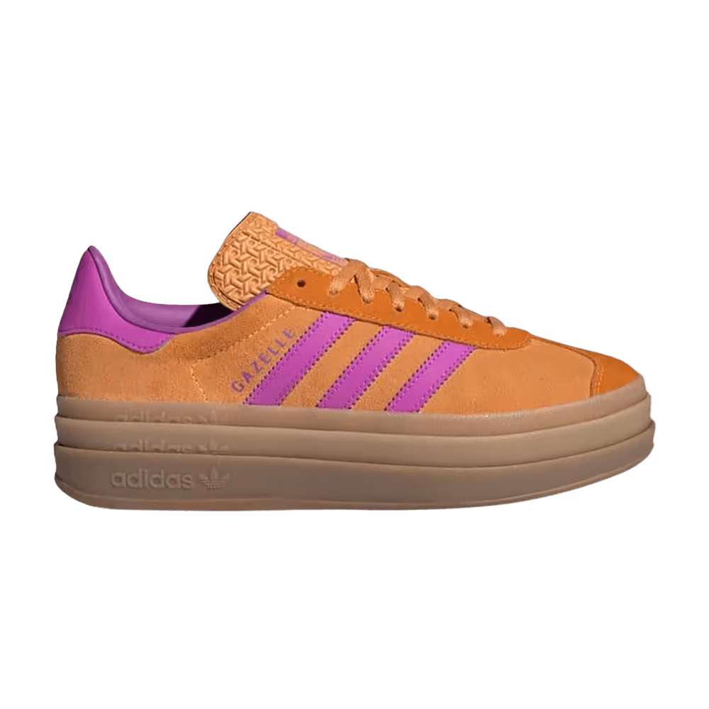 adidas Women's Gazelle Bold Flash Orange Purple Burst