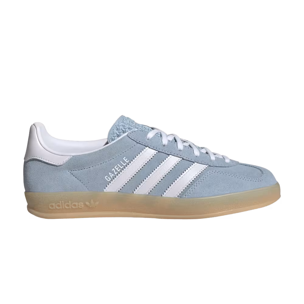 adidas Women's Gazelle Indoor Wonder Blue Cloud White Gum