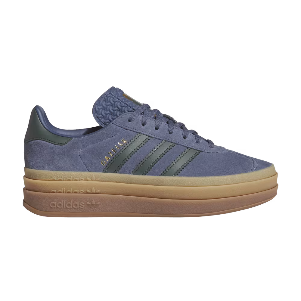 adidas Women's Gazelle Bold Preloved Ink Mineral Green