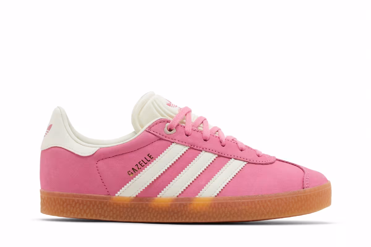 adidas Gazelle J Pink Fusion Gum, view 2