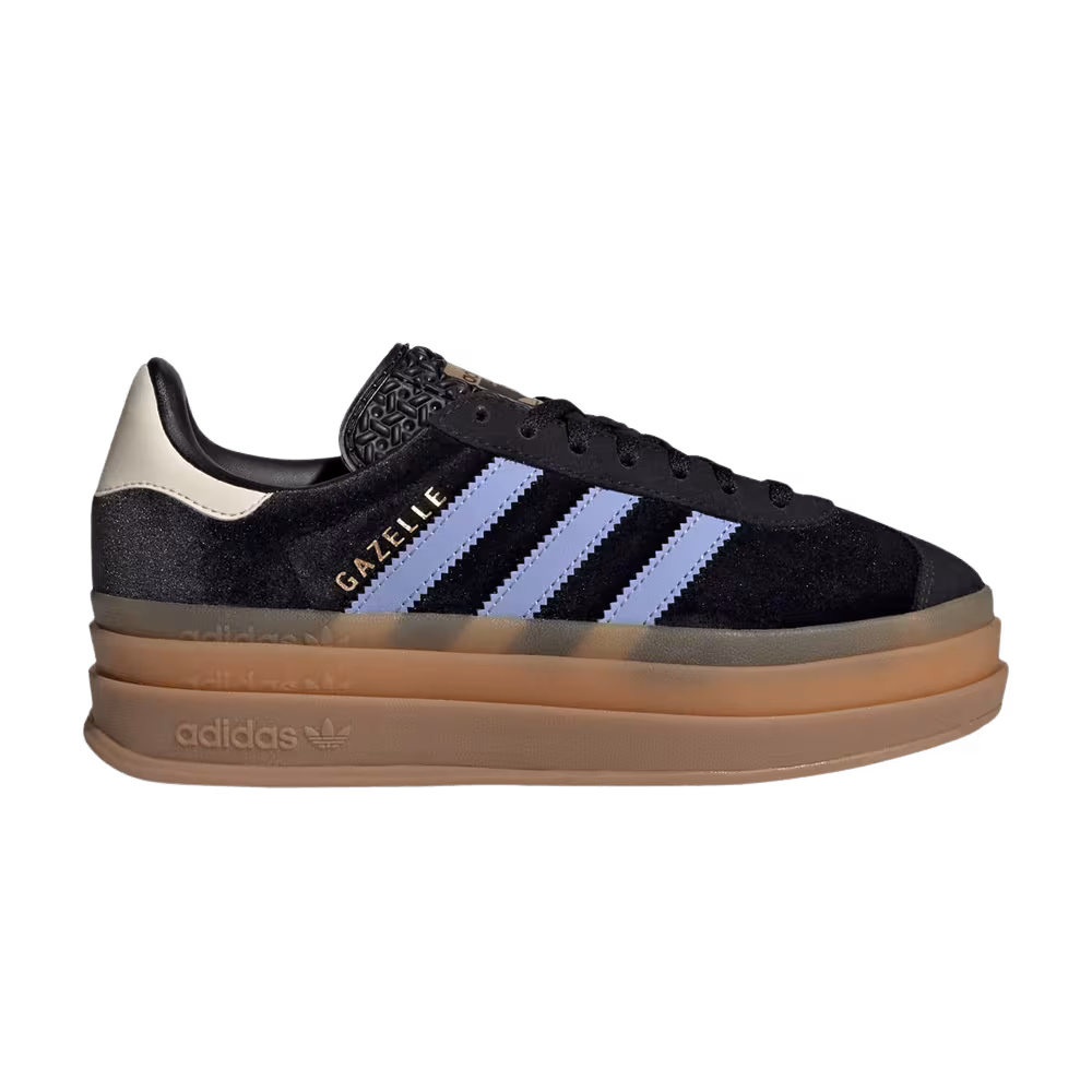 adidas Gazelle Bold J Core Black Blue Spark