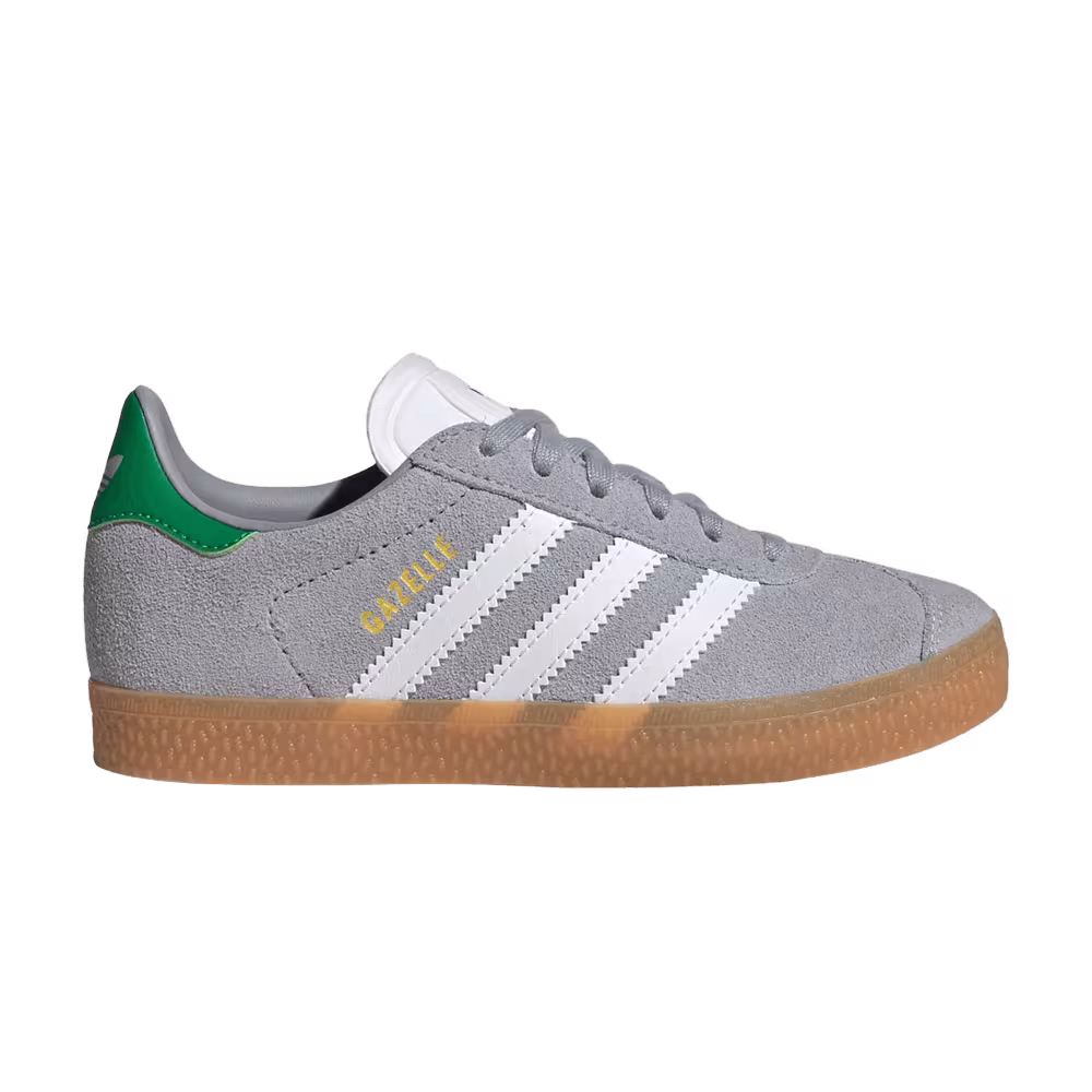 adidas Gazelle C Silver White Green