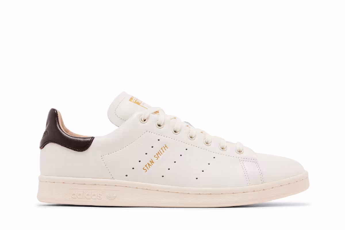 adidas Stan Smith Lux Off White Dark Brown, view 2