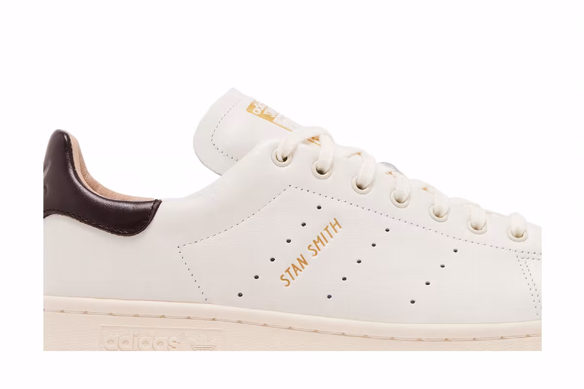 adidas Stan Smith Lux Off White Dark Brown, view 3