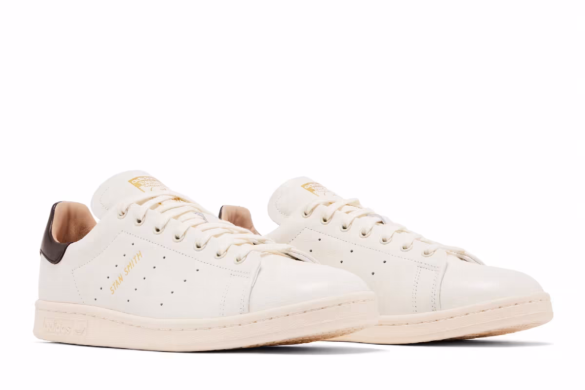 adidas Stan Smith Lux Off White Dark Brown, view 9