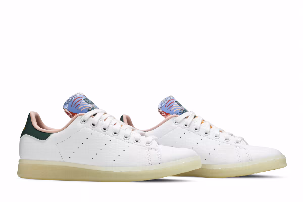 Adidas Women's Stan Smith White Collegiate Green, view 9