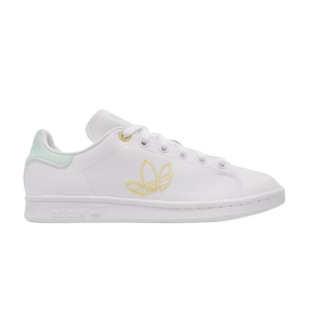 Adidas Women's Stan Smith White Halo Orange Tint