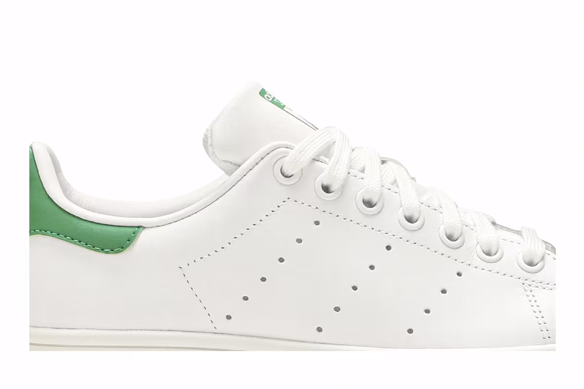 adidas Women's Stan Smith White Green, view 3