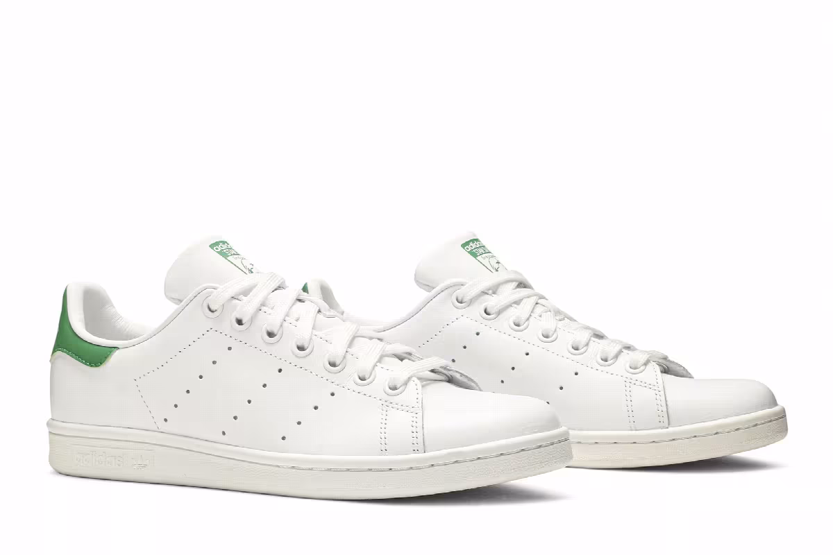 adidas Women's Stan Smith White Green, view 9
